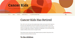 Desktop Screenshot of cancerkids.org