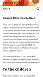 Mobile Screenshot of cancerkids.org